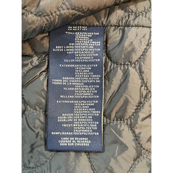 Dockers Peacoat Jacket Black Faux Mock Double Layer Zipper Wool Blend New XL - Picture 10 of 12